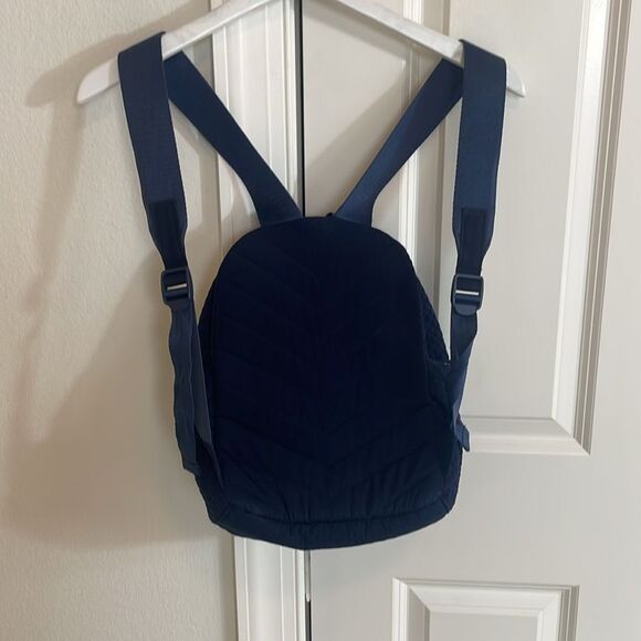 Vera Bradley Quilted Navy Mini Backpack - Picture 6 of 7
